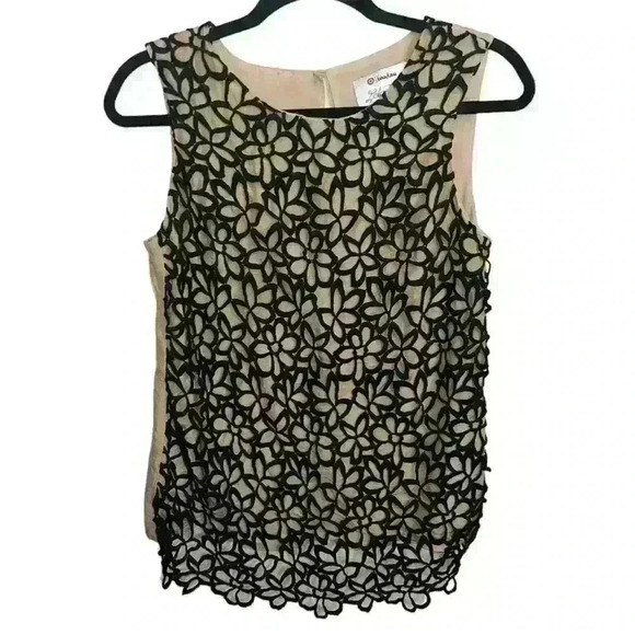 Neiman Marcus Tops - Neiman Marcus Lela Rose for Target women's Guipure lace blouse silk blend Size S